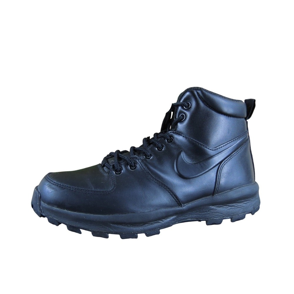 Nike Manoa Mens Boots Size 8 Hiking Work Outdoor Black Leather 454350-003